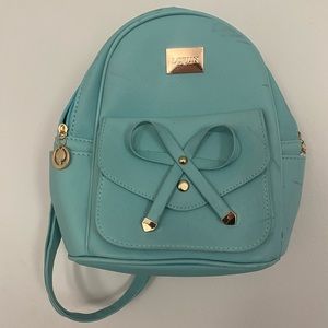 Tiffany blue mini backpack
